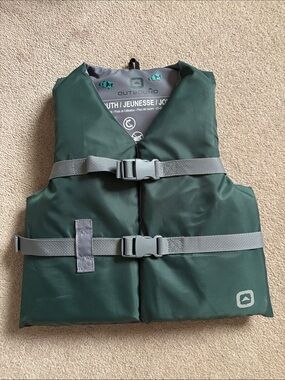 Youth Life Jacket - Forest Green 55-88 lbs